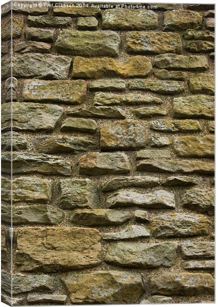  Stone Wall Canvas Print by Phil Clarkson