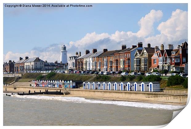  Southwold Print by Diana Mower