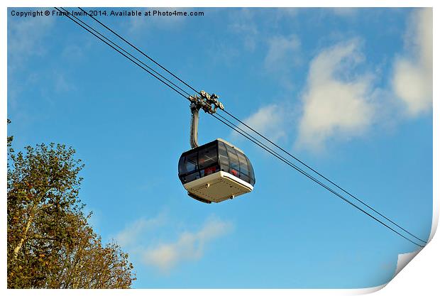 Cable car in Koblenz, Germany Print by Frank Irwin