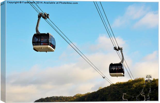 Cable cars in Koblenz, Germany Canvas Print by Frank Irwin