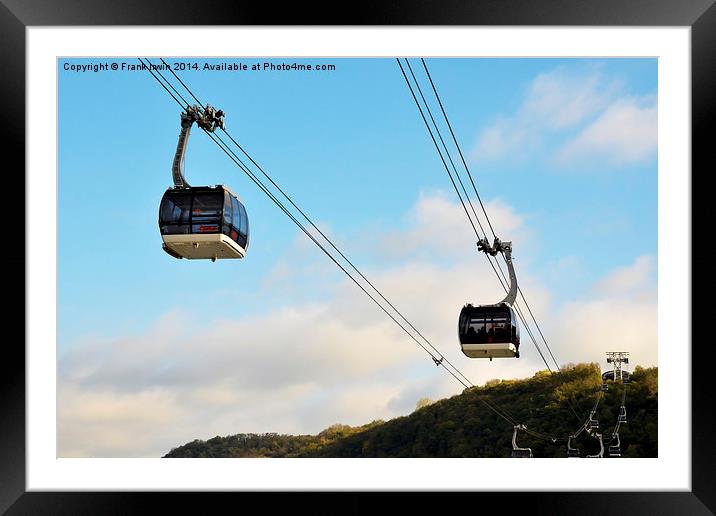 Cable cars in Koblenz, Germany Framed Mounted Print by Frank Irwin