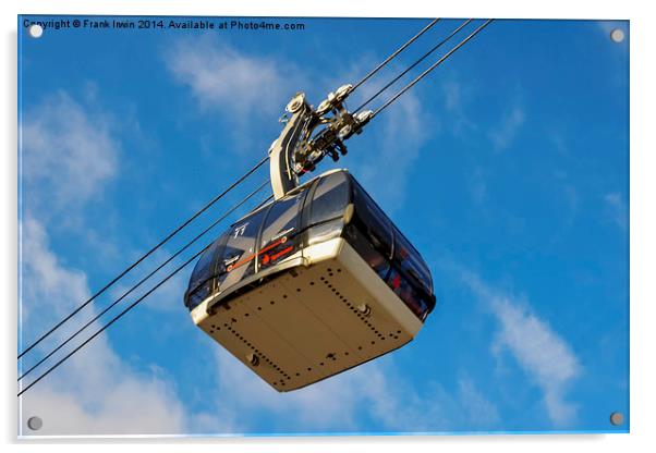 Cable car in Koblenz, Germany  Acrylic by Frank Irwin