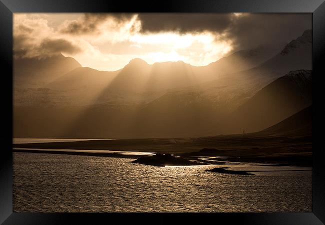 Light from the Heavens Framed Print by Kevin Browne