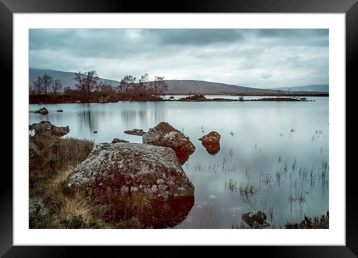Lochan na h-Achlaise Framed Mounted Print by Sam Smith