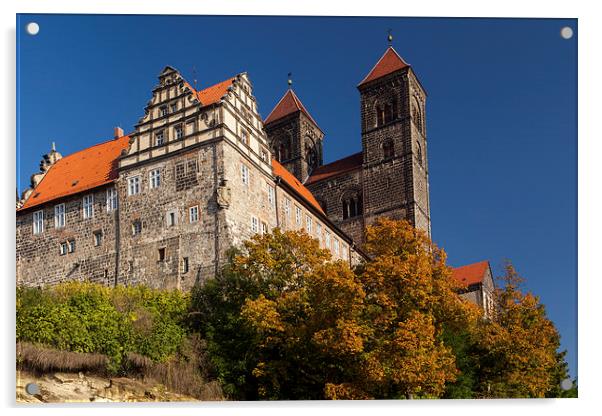 Castle of  Quedlinburg Acrylic by Thomas Schaeffer
