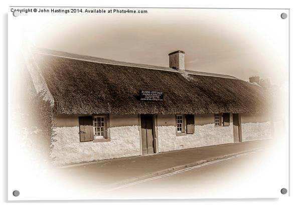 Burns Cottage  Acrylic by John Hastings