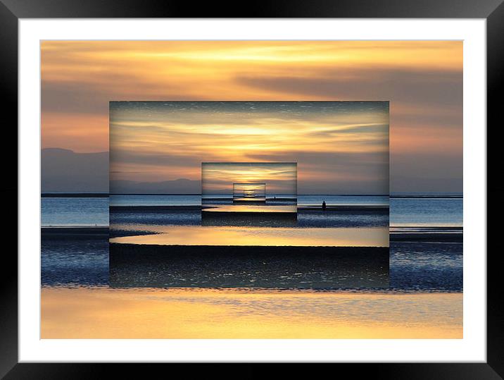  mirrored image Framed Mounted Print by sue davies