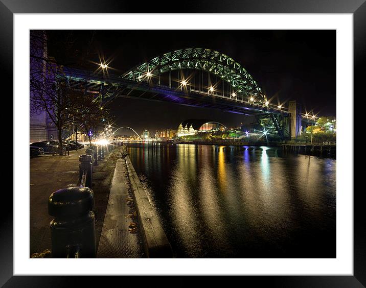  The Tyne Bridge, Newcastle Framed Mounted Print by Dave Hudspeth Landscape Photography