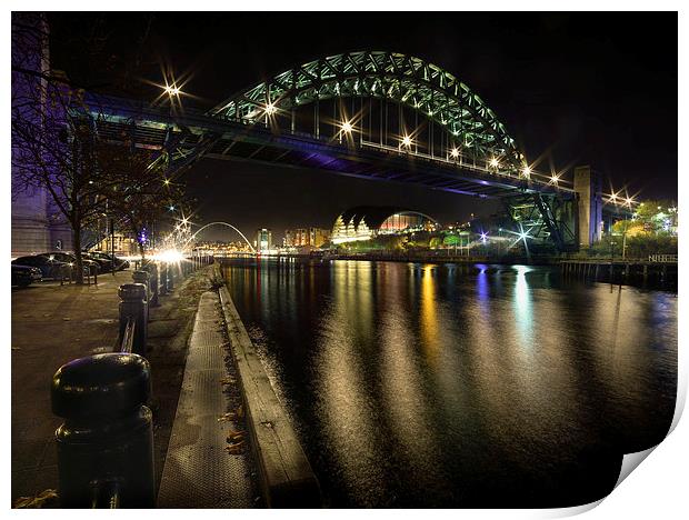  The Tyne Bridge, Newcastle Print by Dave Hudspeth Landscape Photography