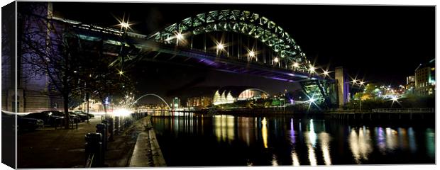  The Tyne Bridge Panoramic Canvas Print by Dave Hudspeth Landscape Photography