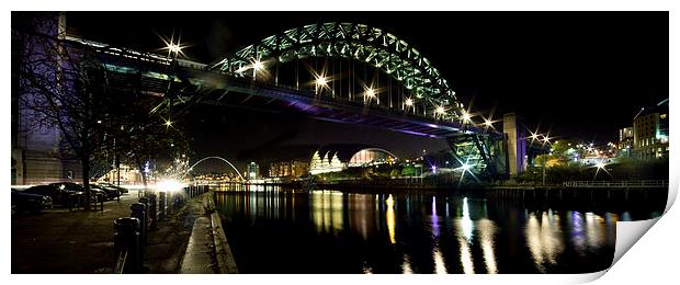  The Tyne Bridge Panoramic Print by Dave Hudspeth Landscape Photography