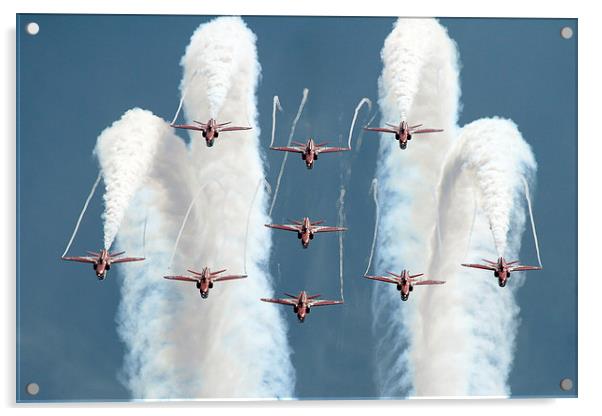  Red Arrows loop Acrylic by Rachel & Martin Pics