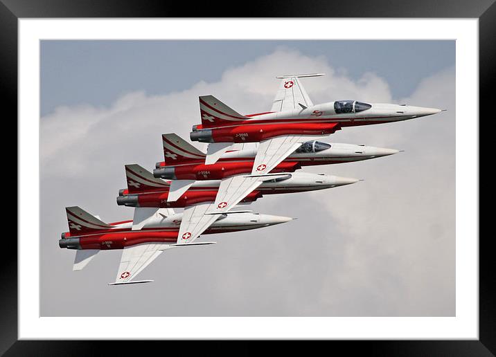  Patrouille Suisse stack Framed Mounted Print by Rachel & Martin Pics