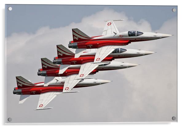  Patrouille Suisse stack Acrylic by Rachel & Martin Pics
