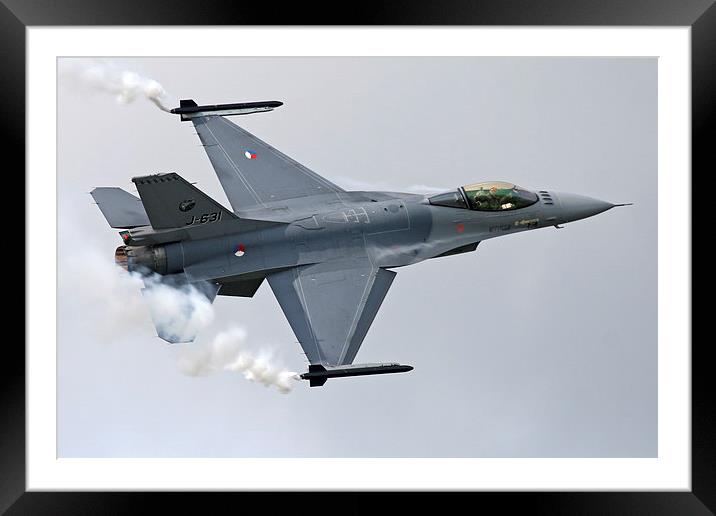  Dutch F-16 topside pass Framed Mounted Print by Rachel & Martin Pics