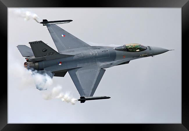  Dutch F-16 topside pass Framed Print by Rachel & Martin Pics