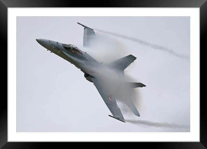  Swiss F-18 in its own cloud Framed Mounted Print by Rachel & Martin Pics