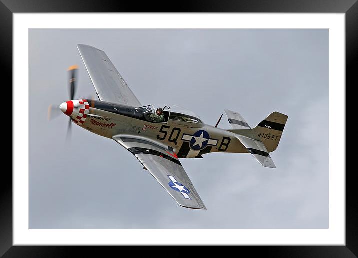  P-51 Mustang Marinell topside pass Framed Mounted Print by Rachel & Martin Pics