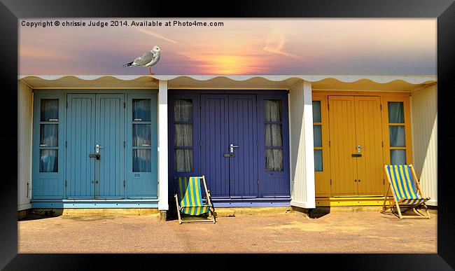  the colourful beach Huts  Framed Print by Heaven's Gift xxx68