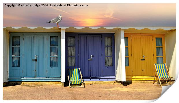  the colourful beach Huts  Print by Heaven's Gift xxx68