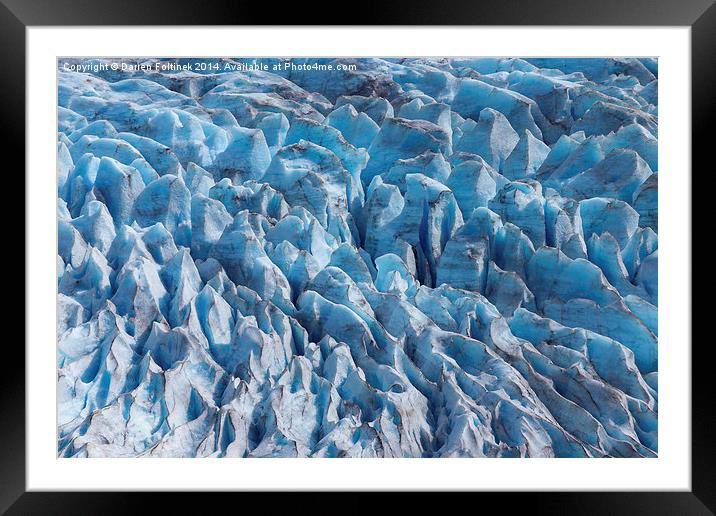 Mendenhall Glacier Crevasses, Alaska  Framed Mounted Print by Darren Foltinek