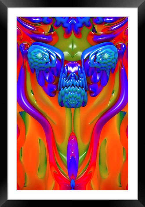  Lava Creature Framed Mounted Print by Matthew Lacey