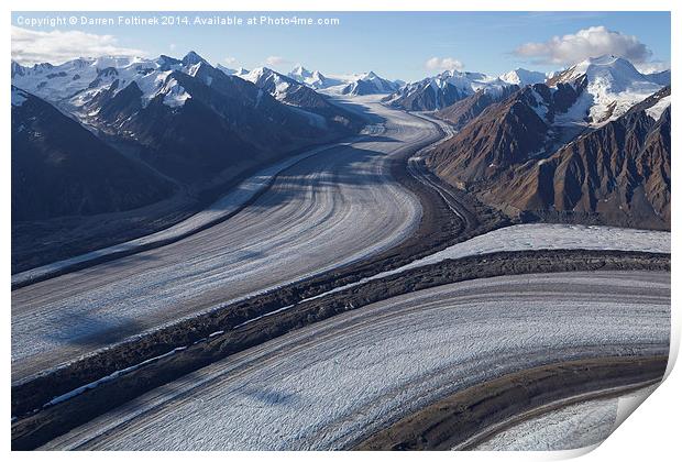 Kaskawulsh glacier junction, Kluane Park, Yukon, C Print by Darren Foltinek