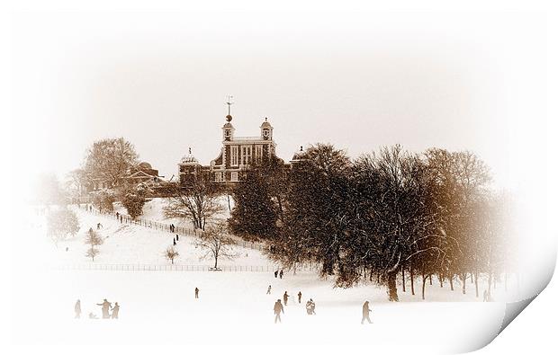 Greenwich Observatory Print by Karen Martin