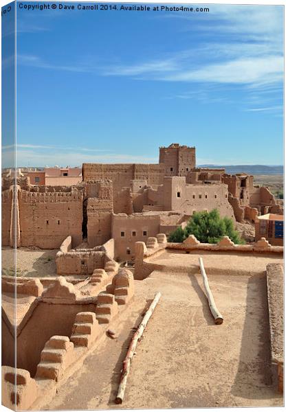 Kasbah, Morocco Canvas Print by Dave Carroll