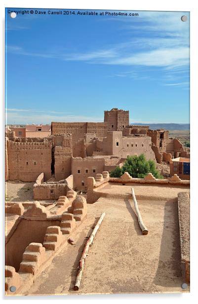 Kasbah, Morocco Acrylic by Dave Carroll