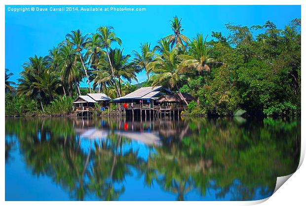 Reflections of Cambodia Print by Dave Carroll