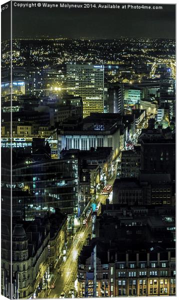 City of Manchester Deansgate  Canvas Print by Wayne Molyneux