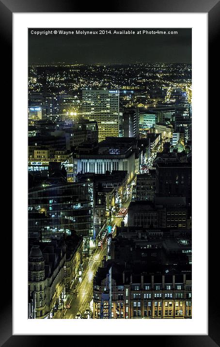 City of Manchester Deansgate  Framed Mounted Print by Wayne Molyneux