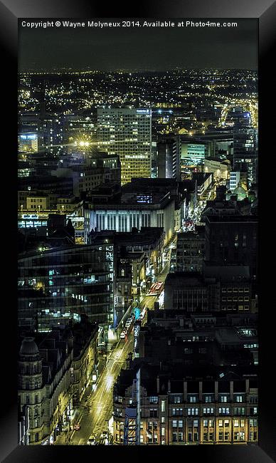 City of Manchester Deansgate  Framed Print by Wayne Molyneux