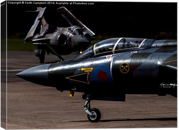  Buccaneers on the runway Canvas Print by Keith Campbell