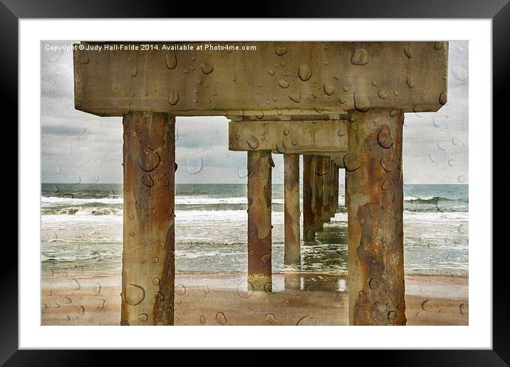  Beach Weather Framed Mounted Print by Judy Hall-Folde