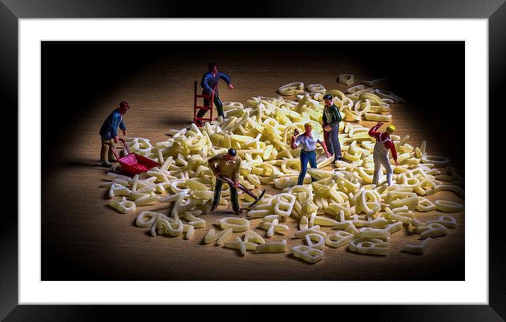 "Glimpse into the Scrabble Mine..." Framed Mounted Print by Ian Johnston  LRPS
