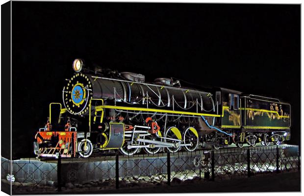  MAWD 1798 steam locomotive Canvas Print by Lalam M
