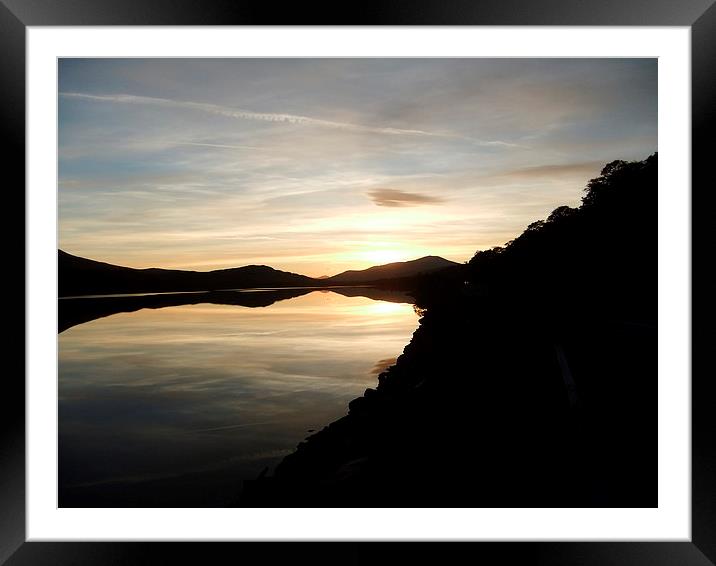  Sunset over Achinalt, Scotland Framed Mounted Print by Heather Proudlock