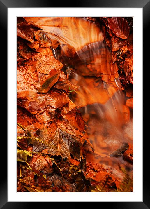 iron stream Framed Mounted Print by Chris Brook