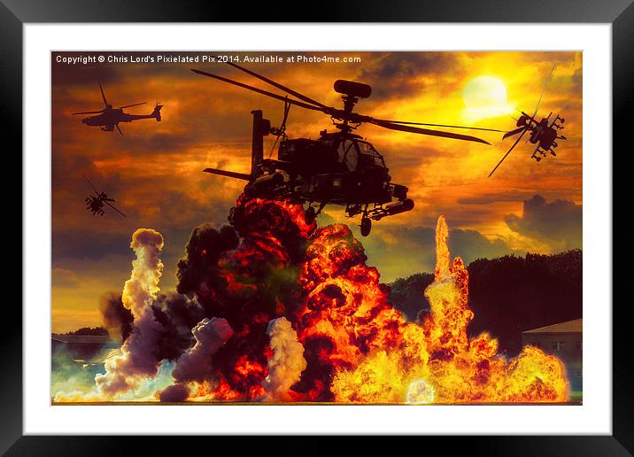  Apache Apocalypse Framed Mounted Print by Chris Lord