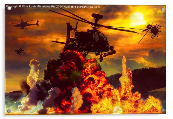  Apache Apocalypse Acrylic by Chris Lord