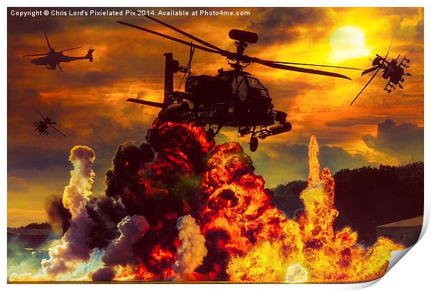  Apache Apocalypse Print by Chris Lord