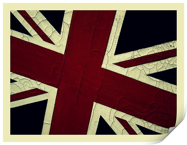  painted Union Jack Print by Heather Newton