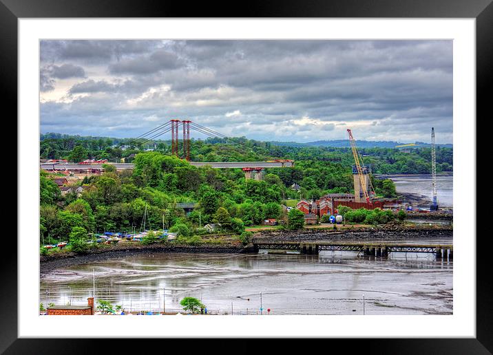 New Forth Crossing - 17 May 2014 Framed Mounted Print by Tom Gomez