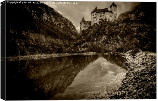 GOTHIC CASTLE  Canvas Print by paul willats