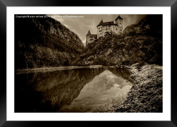 GOTHIC CASTLE  Framed Mounted Print by paul willats