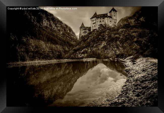 GOTHIC CASTLE  Framed Print by paul willats