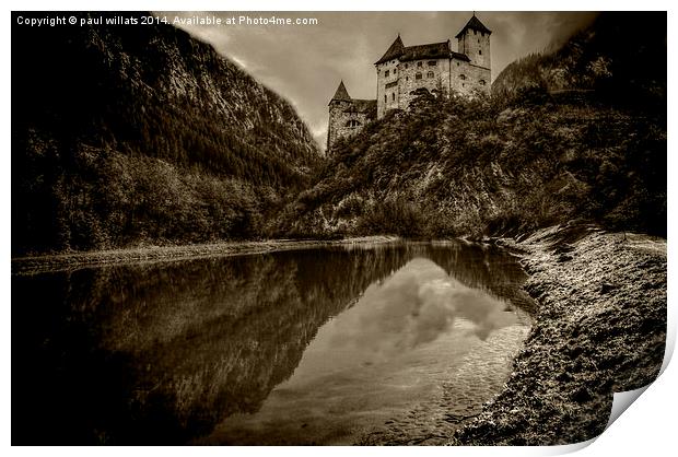 GOTHIC CASTLE  Print by paul willats