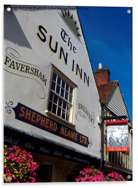 The Sun Inn, Faversham  Acrylic by Andrew Wright